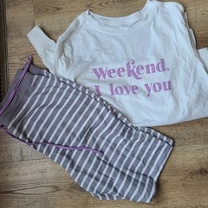 NWT Wildfox pajamas/lounge set Size medium